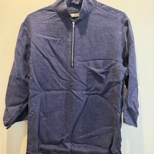 SHADES OF GREY BY MICAH COHEN Indigo Half-Zip Jacket